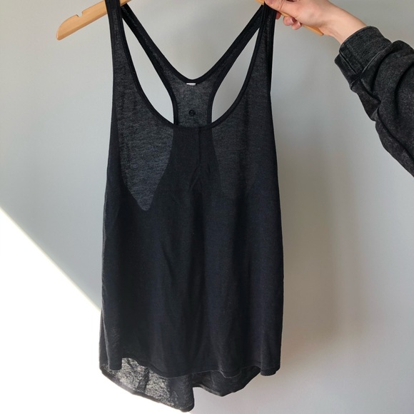 Lululemon knit tank top - black - size 8? - Picture 1 of 4